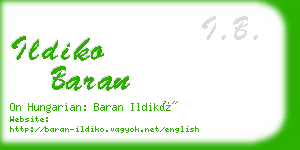 ildiko baran business card